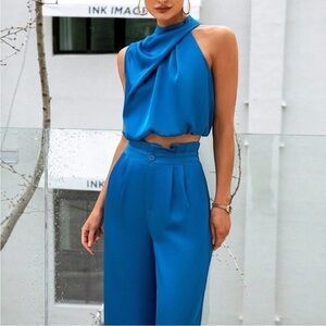 Vibrant Blue suit‎
